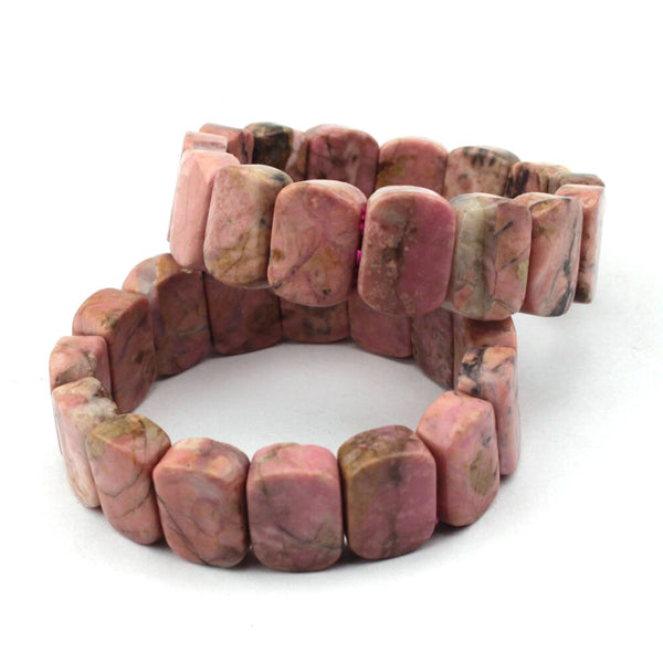 Pink Rhodonite Bangle-ToShay.org