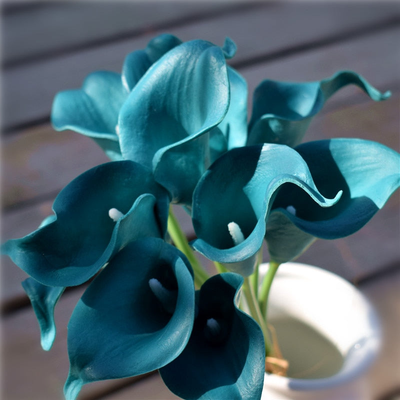 Teal Calla Lilies-ToShay.org