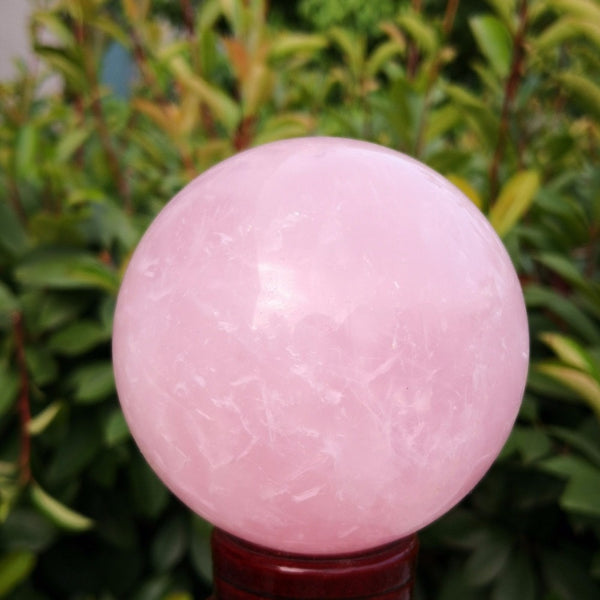 Pink Rose Quartz Crystal Ball-ToShay.org