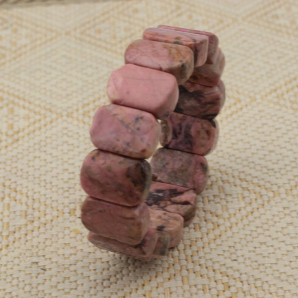 Pink Rhodonite Bangle-ToShay.org