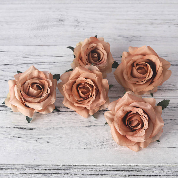 Rose Silk Flower Heads-ToShay.org