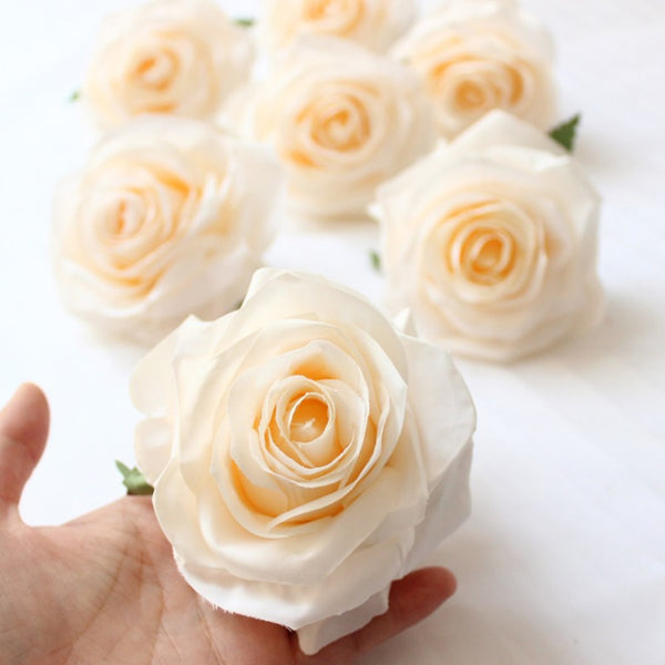 Rose Silk Flower Heads-ToShay.org