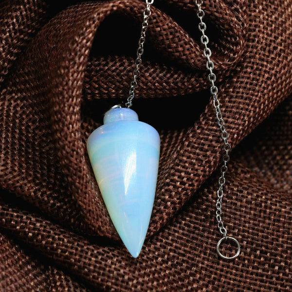 White Opalite Dowsing Pendulum-ToShay.org