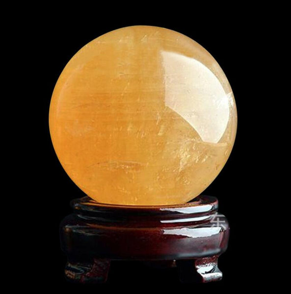 Yellow Calcite Quartz Ball-ToShay.org