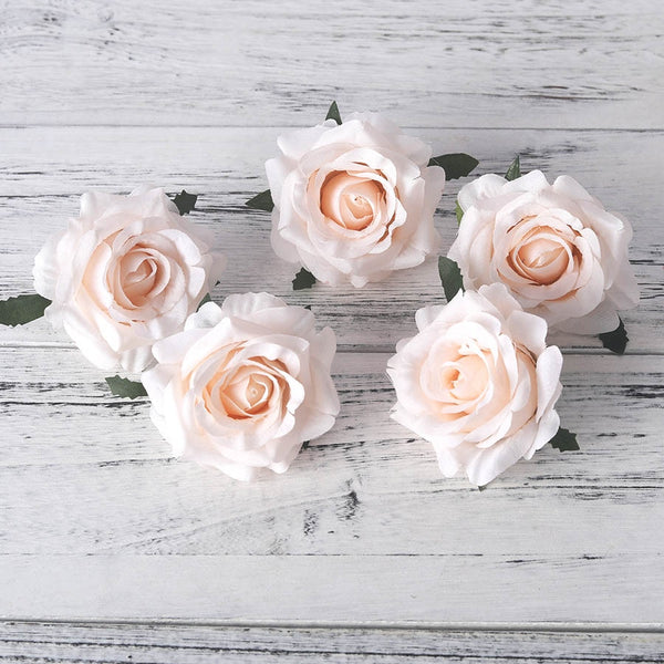 Rose Silk Flower Heads-ToShay.org