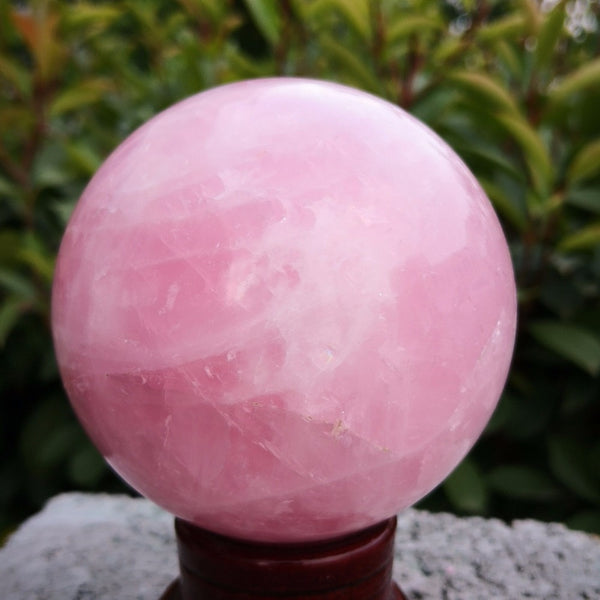 Pink Rose Quartz Crystal Ball-ToShay.org