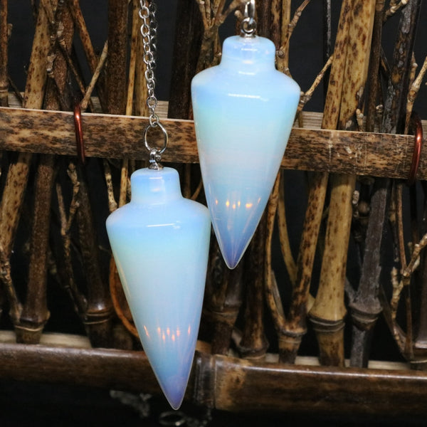 White Opalite Dowsing Pendulum-ToShay.org