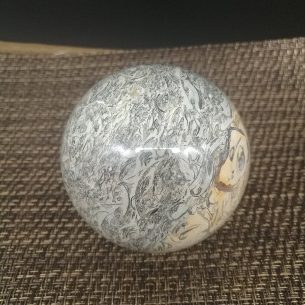 Yellow Dinosaur Bone Stone Ball-ToShay.org