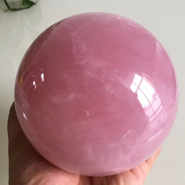 Pink Rose Quartz Crystal Ball-ToShay.org