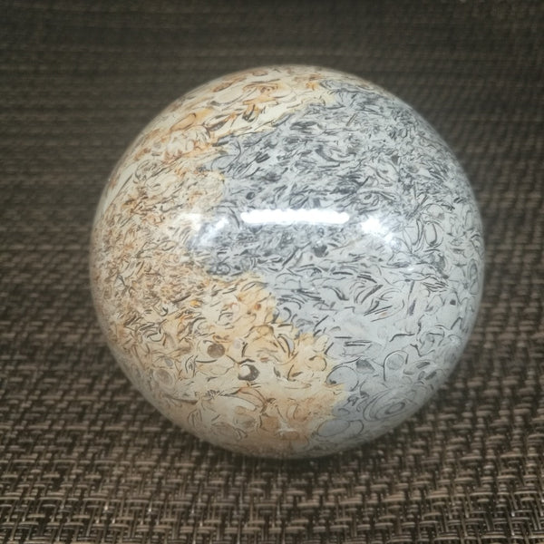 Yellow Dinosaur Bone Stone Ball-ToShay.org