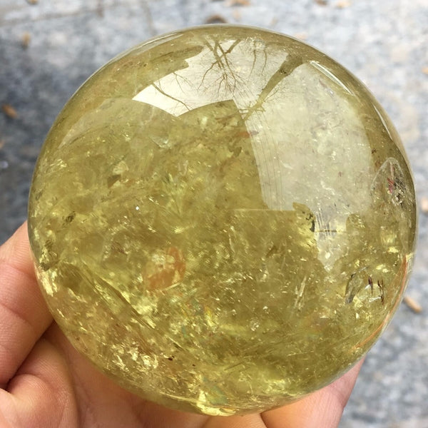 Yellow Citrine Quartz Ball-ToShay.org