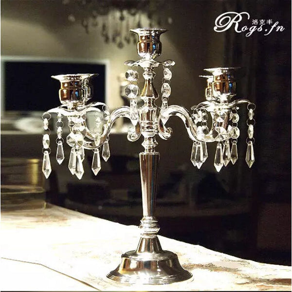 Silver Crystal Candelabras-ToShay.org