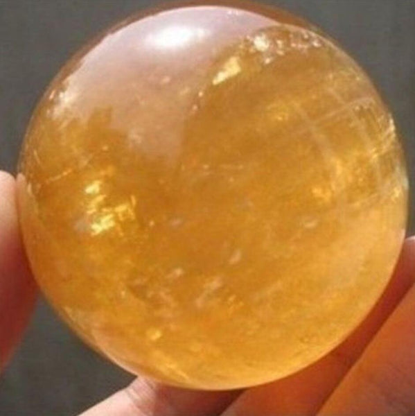 Yellow Calcite Quartz Ball-ToShay.org