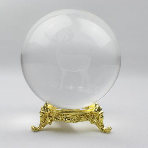 Gold Crystal Ball Stand-ToShay.org