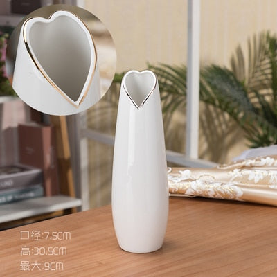 White Porcelain Vase-ToShay.org