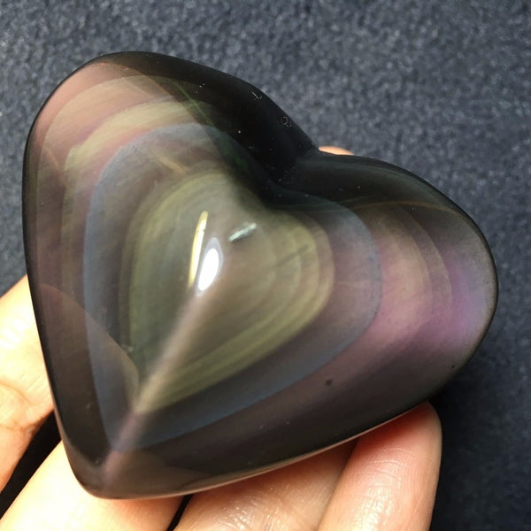 Rainbow Obsidian Heart-ToShay.org