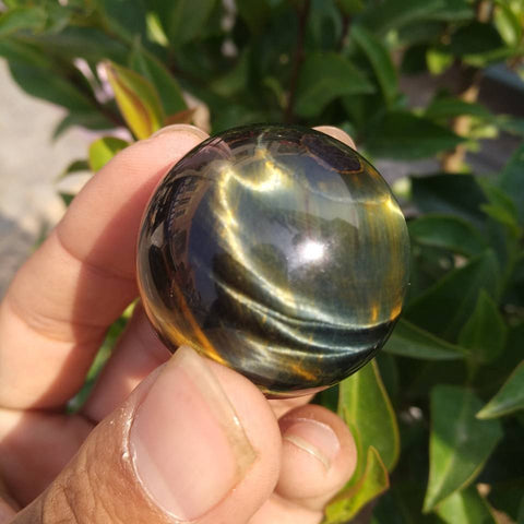 Blue Gold Tiger Eye Ball-ToShay.org