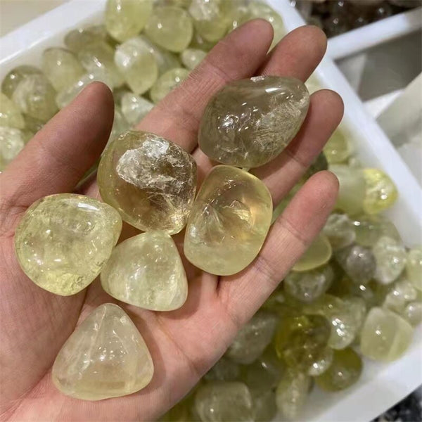 Yellow Citrine Tumbled Stones-ToShay.org