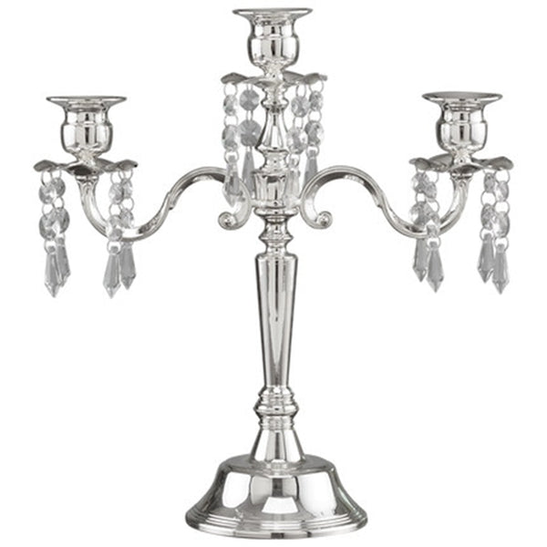 Silver Crystal Candelabras-ToShay.org