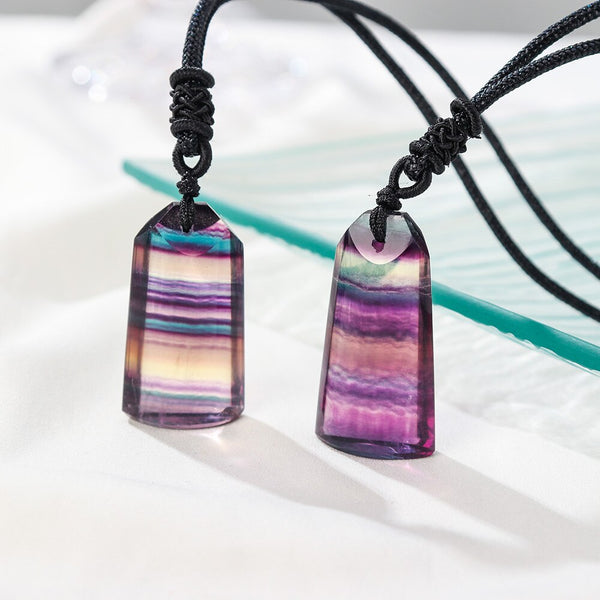 Rainbow Fluorite Pendant-ToShay.org