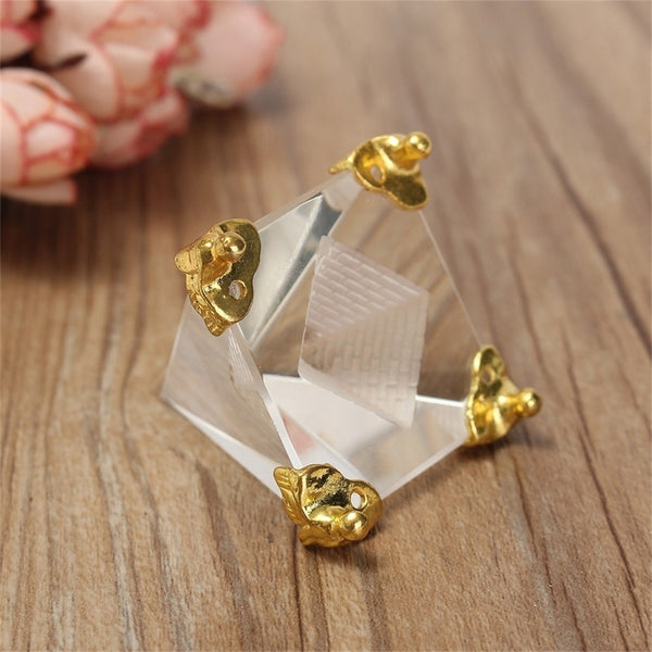 Clear Crystal Enclosed Pyramid-ToShay.org