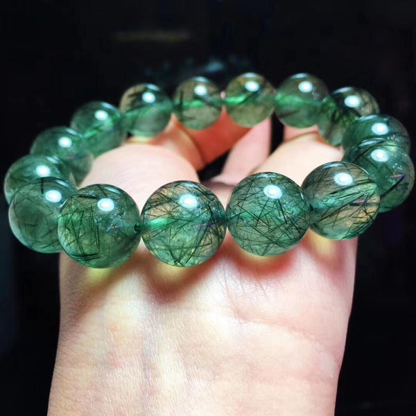 Green Rutilated Quartz Bracelet-ToShay.org