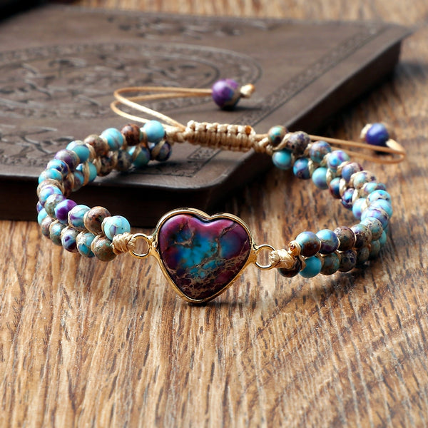 Mixed Crystal Heart Bracelets-ToShay.org