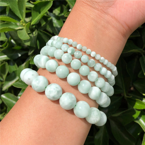 Green Angelite Larimar Bracelet-ToShay.org