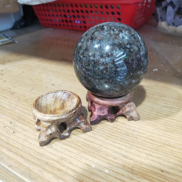 Wood Crystal Ball Holder-ToShay.org