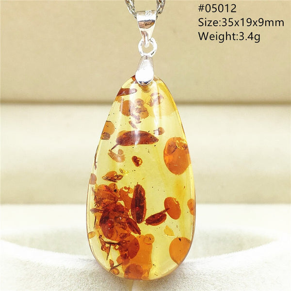 Yellow Amber Flower Crystal Pendant-ToShay.org