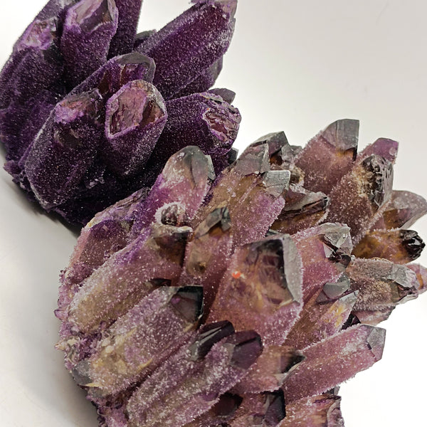 Purple Ghost Quartz Crystal Cluster-ToShay.org