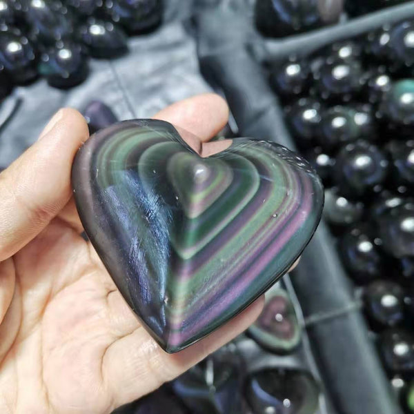 Rainbow Obsidian Heart-ToShay.org