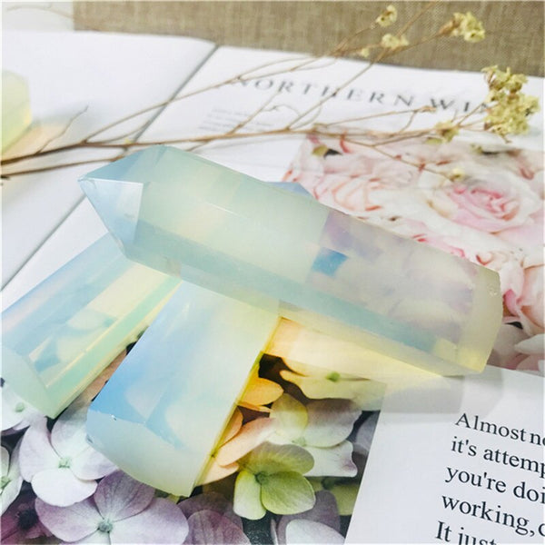 White Opalite Wand Point-ToShay.org