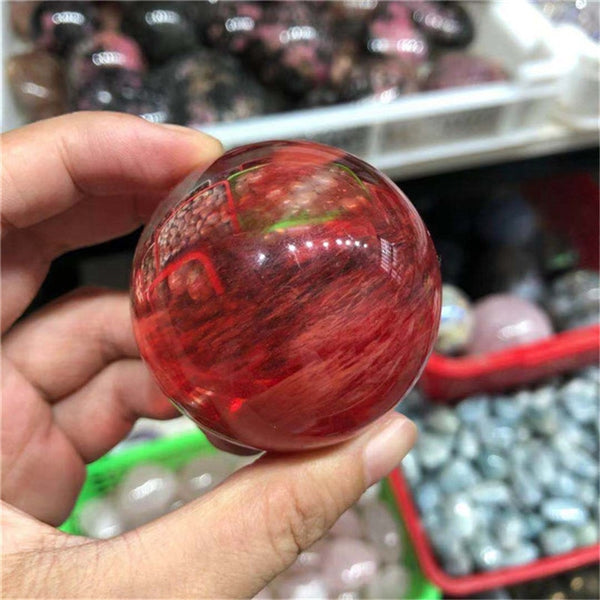 Red Smelting Quartz Ball-ToShay.org