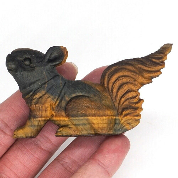 Yellow Tiger Eye Squirrel-ToShay.org