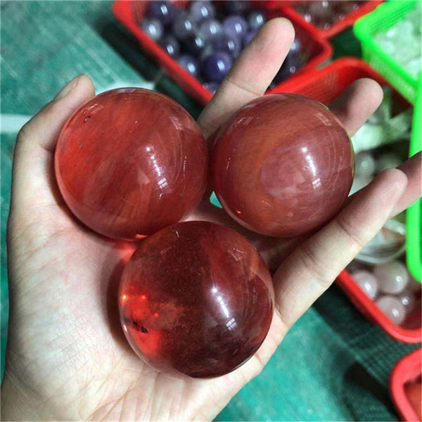 Red Smelting Quartz Ball-ToShay.org