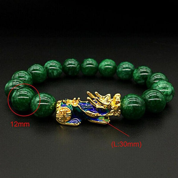 Green Jade Pixiu Bracelet-ToShay.org