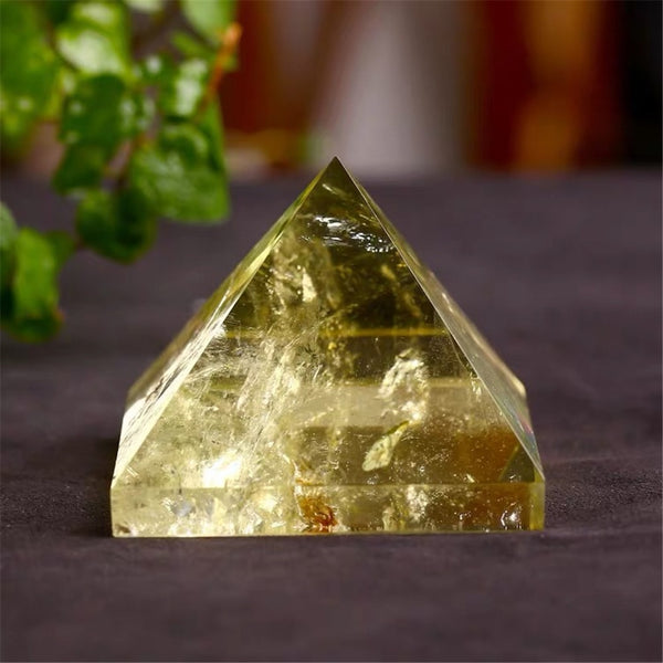 Yellow Citrine Crystal Pyramids-ToShay.org