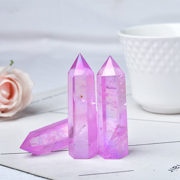 Purple Aura Crystal Point-ToShay.org