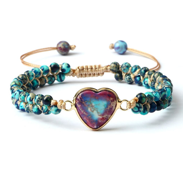 Mixed Crystal Heart Bracelets-ToShay.org