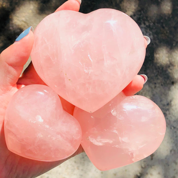 Pink Rose Quartz Heart-ToShay.org