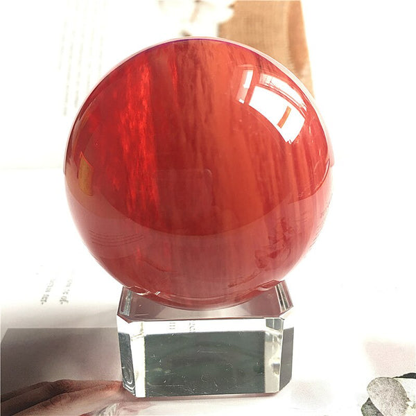 Red Smelted Crystal Ball-ToShay.org