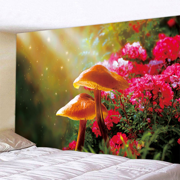 Mushroom Forest Tapestry-ToShay.org