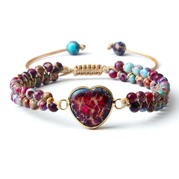 Mixed Crystal Heart Bracelets-ToShay.org