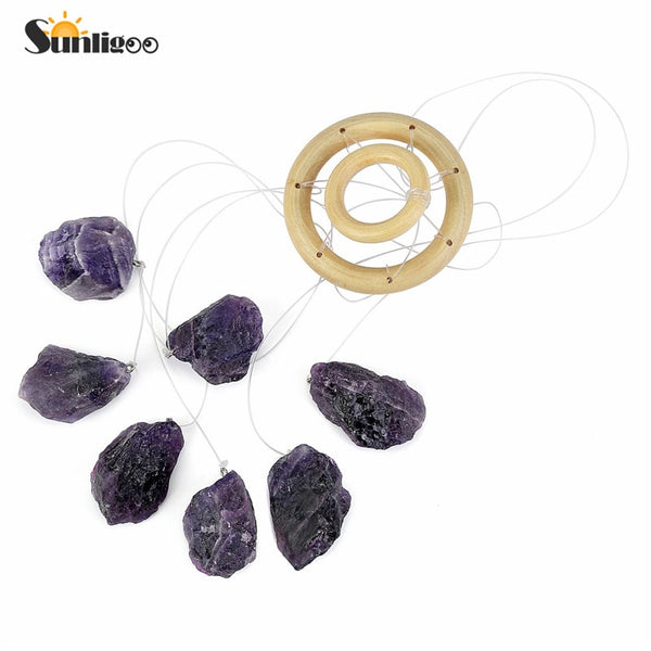 Purple Amethyst Windchimes-ToShay.org