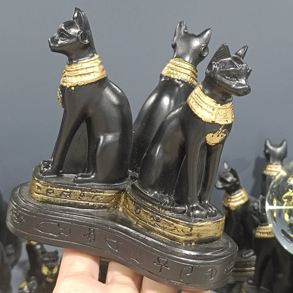 Black Cats Crystal Ball Stand-ToShay.org