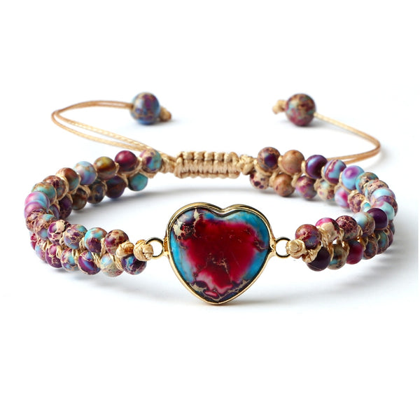 Mixed Crystal Heart Bracelets-ToShay.org