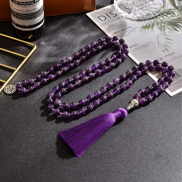 Purple Amethyst Prayer Beads-ToShay.org