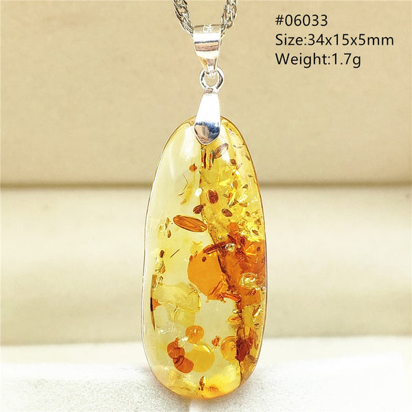 Yellow Amber Flower Crystal Pendant-ToShay.org