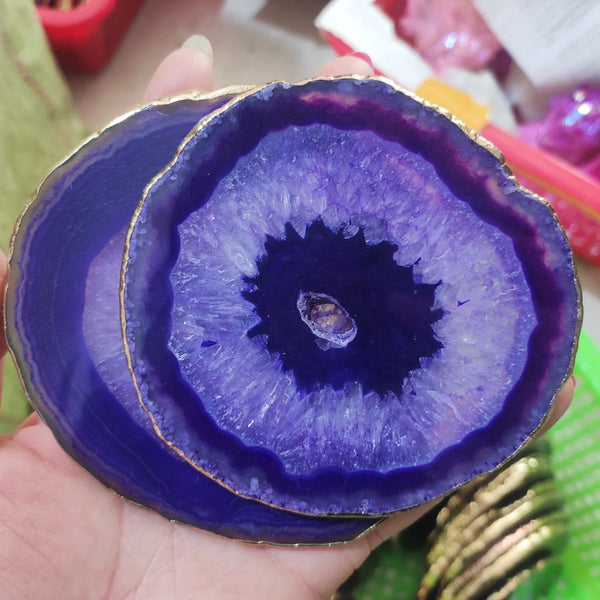 Purple Agate Slices-ToShay.org